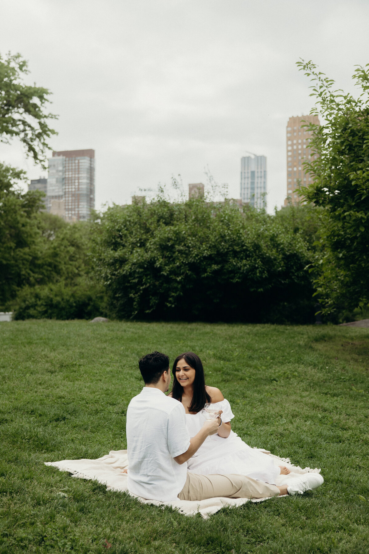 Kassiani Daniel Central Park Picnic Engagement Session 86