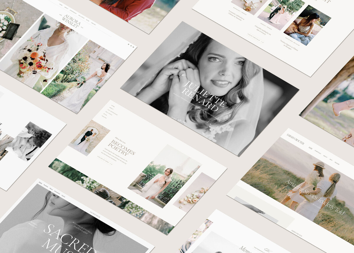 The Soft Voice's premium Squarespace and Showit templates: Versatile designs for stunning online portfolios