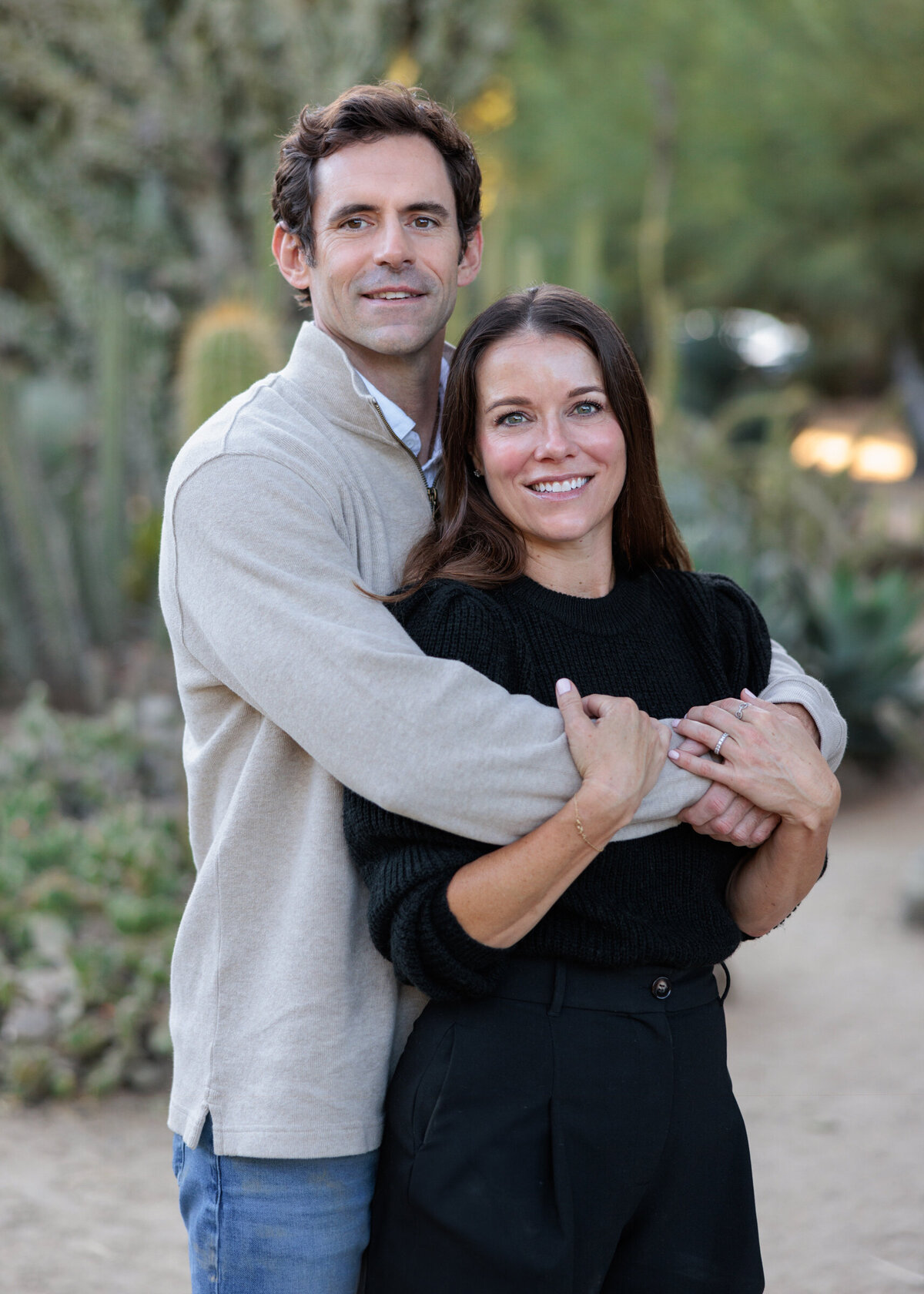 Arizona Cactus garden, family photo shoot. Family portraits