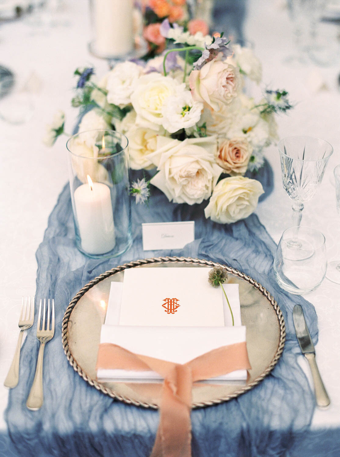 Grand Hotel Tremezzo Wedding table setting