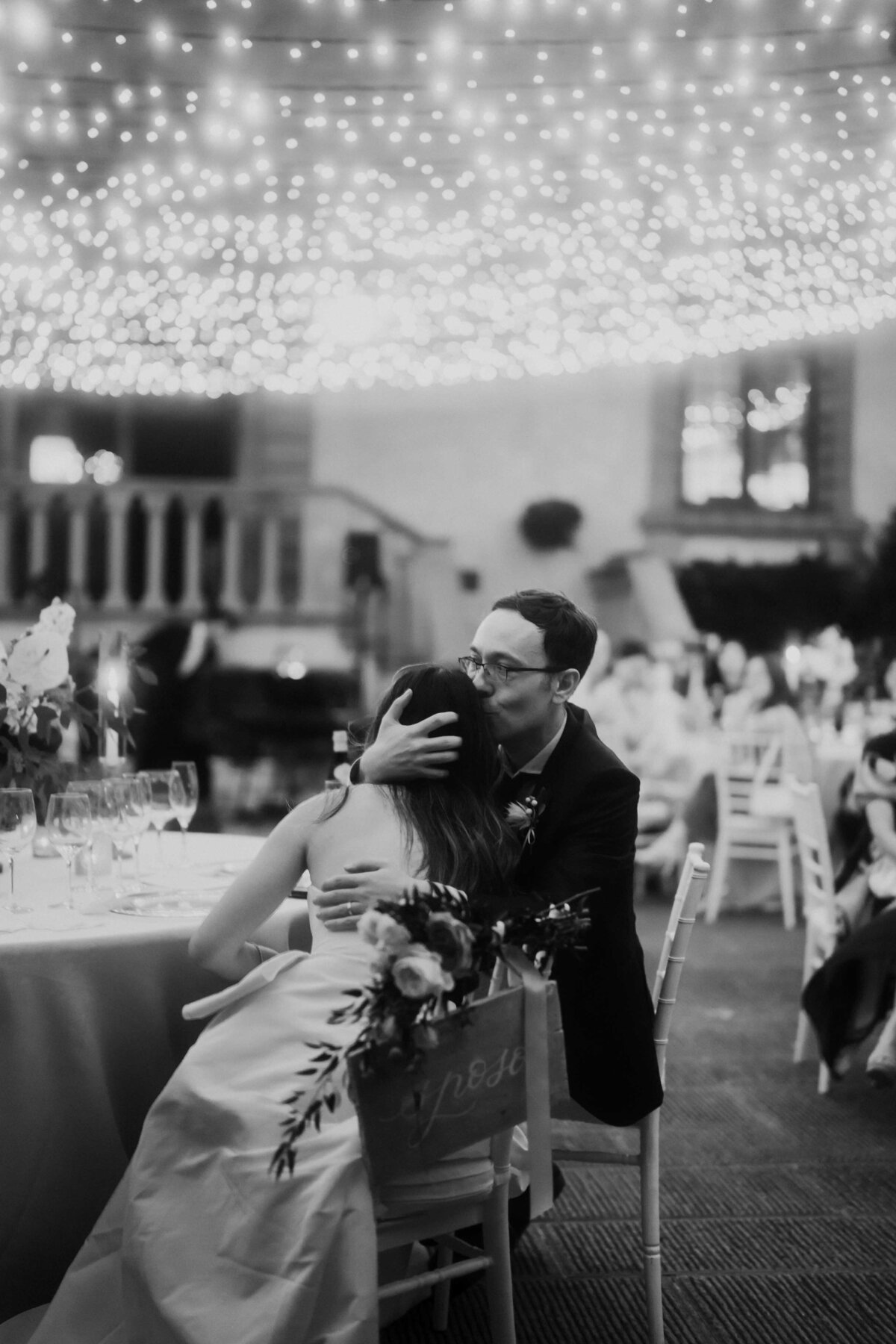 bride and groom intimate moment at villa mangiacane