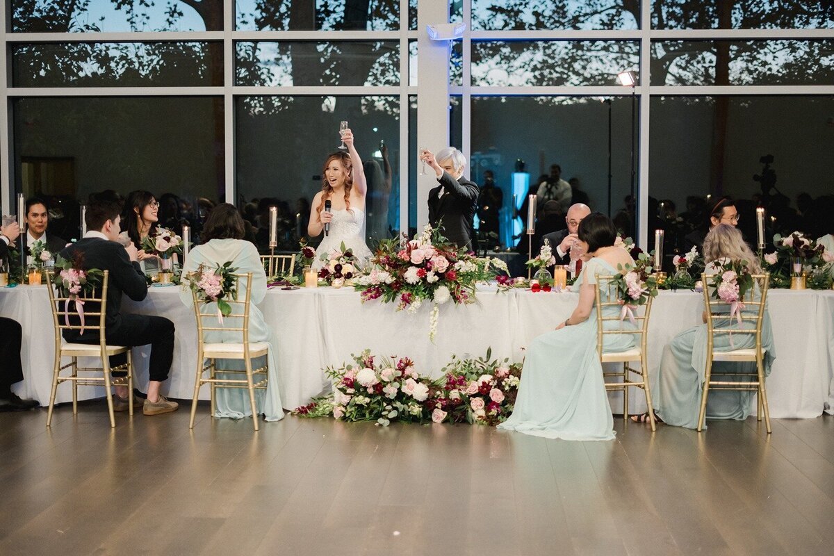 Couples table designed with flowers 