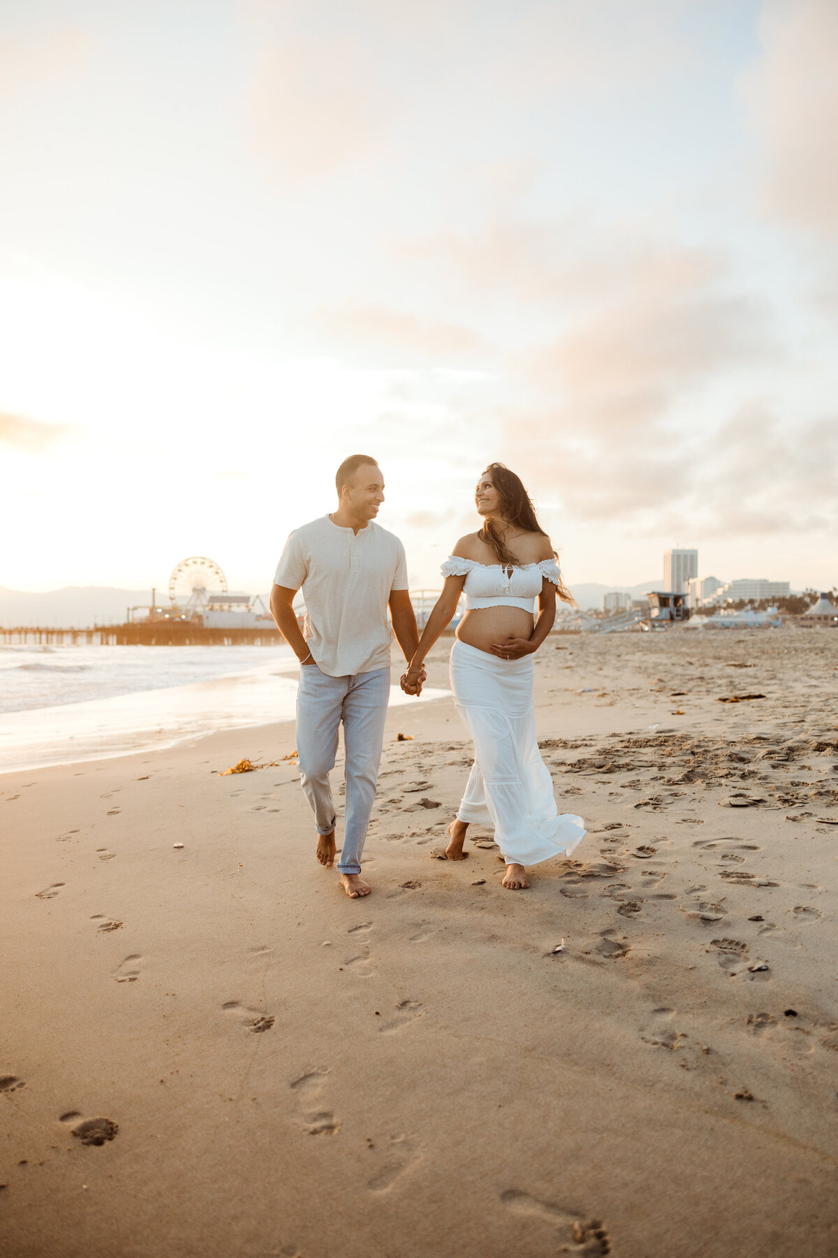 Santa Monica Beach Maternity Photography 75