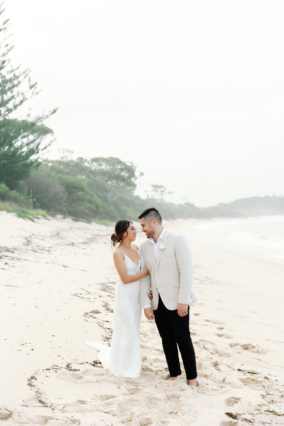 Salt Shoal Bay Luxury Beach Wedding By Fine Art Film Timeless and Elegant Wedding Photographer Sheri McMahon-106