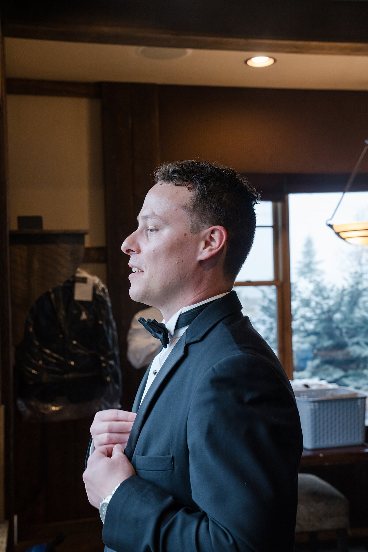 Groom Tux Wedding Day