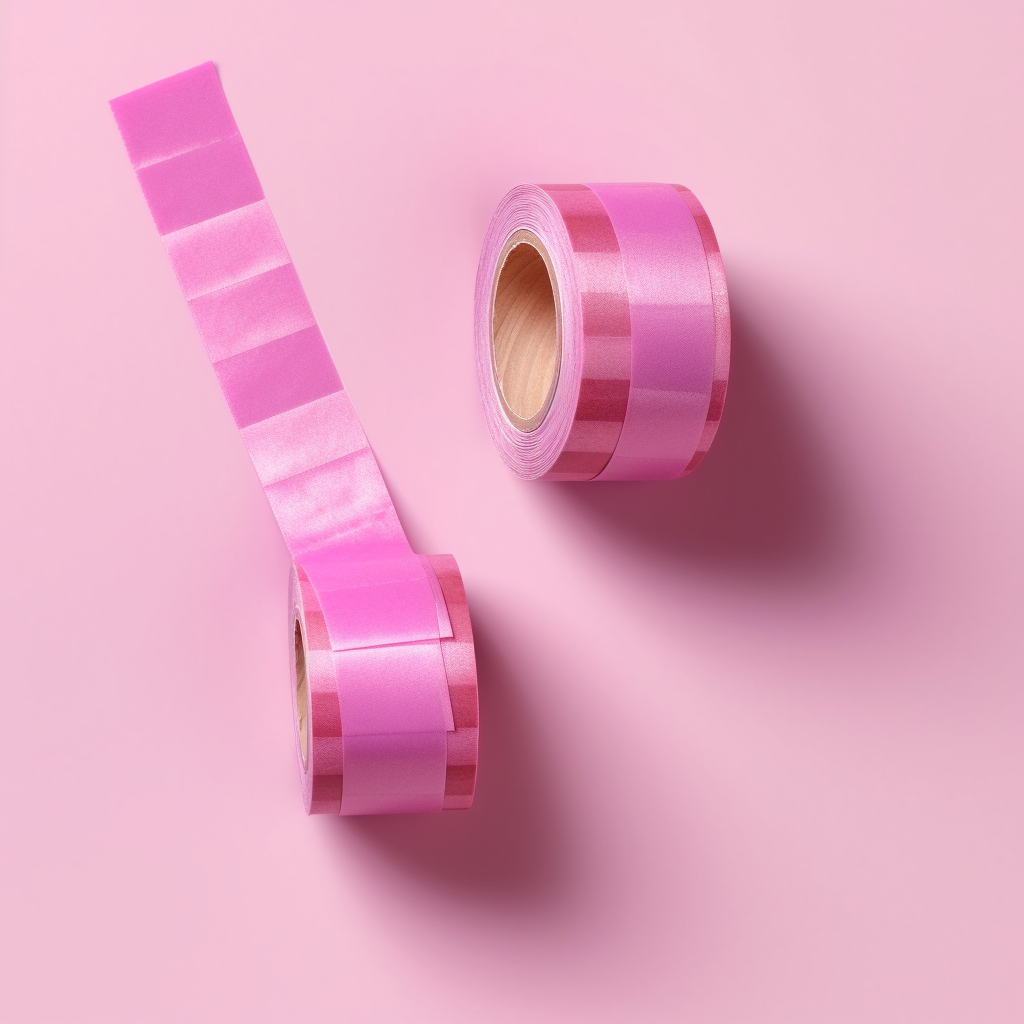 ygioots_photo_realistic_pink_washi_tape_top_view_flatlay_style__16eea7c7-9a04-42e4-b3c9-9b2eef76e9c9