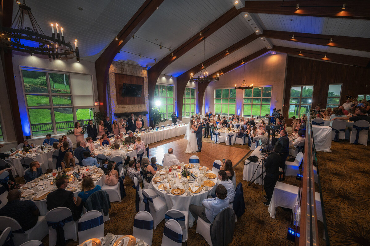 Wedding reception at Peek'n Peak Resort.