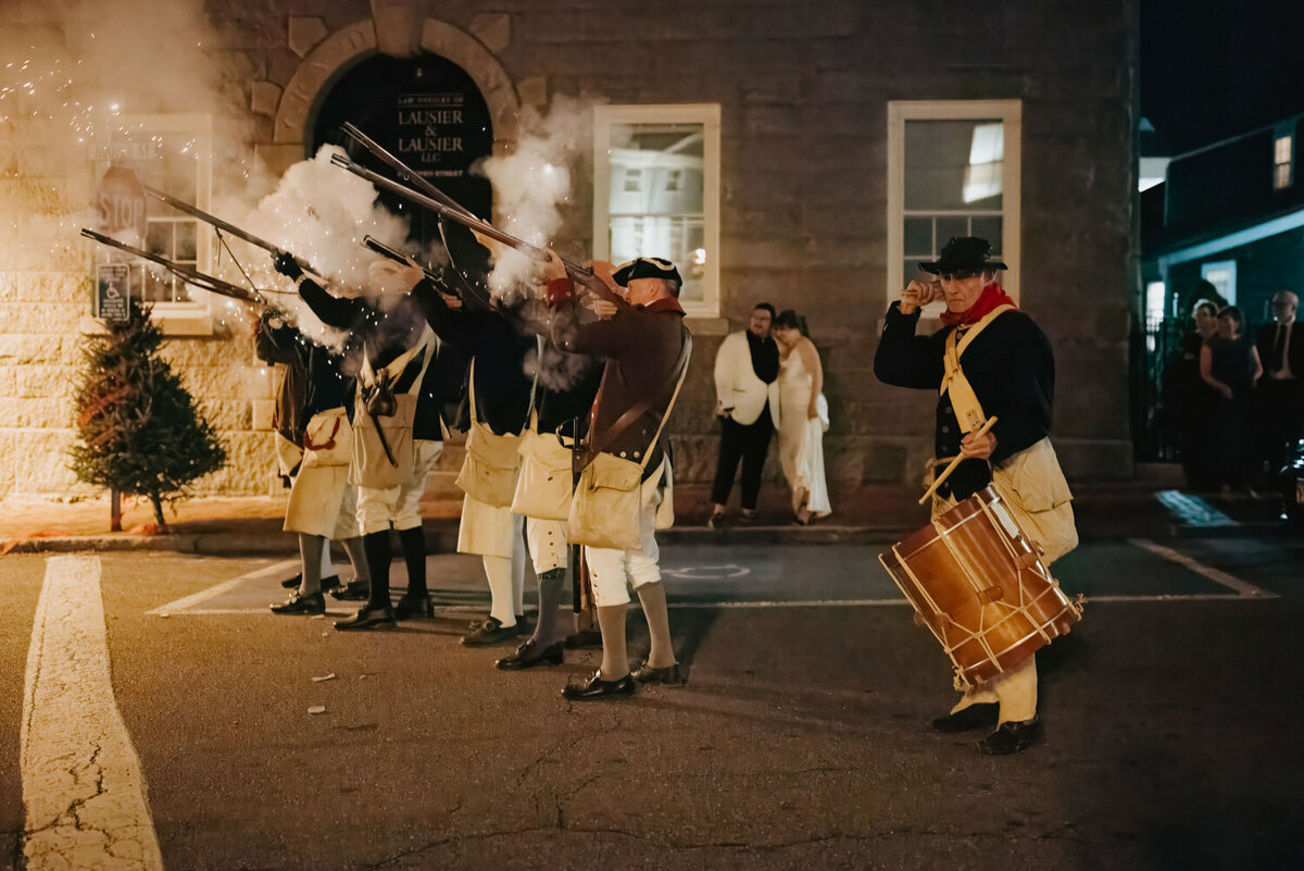 Band playing during wedding reception