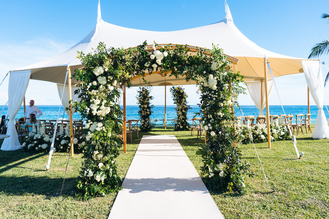 Wedding Arch Bermuda - Big Fish Events