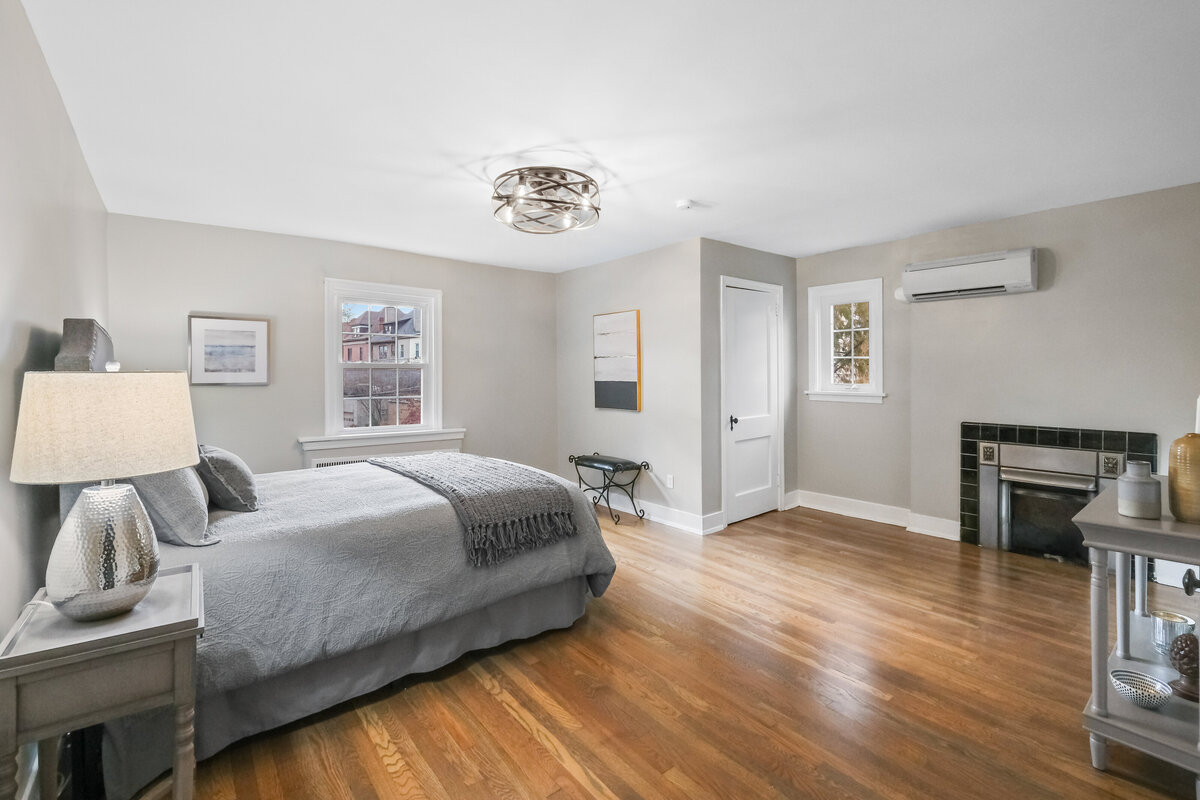 Professionally staged bedroom