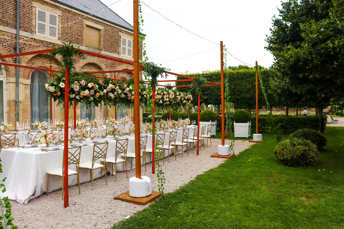 Luxury wedding planner designer South of France reception park