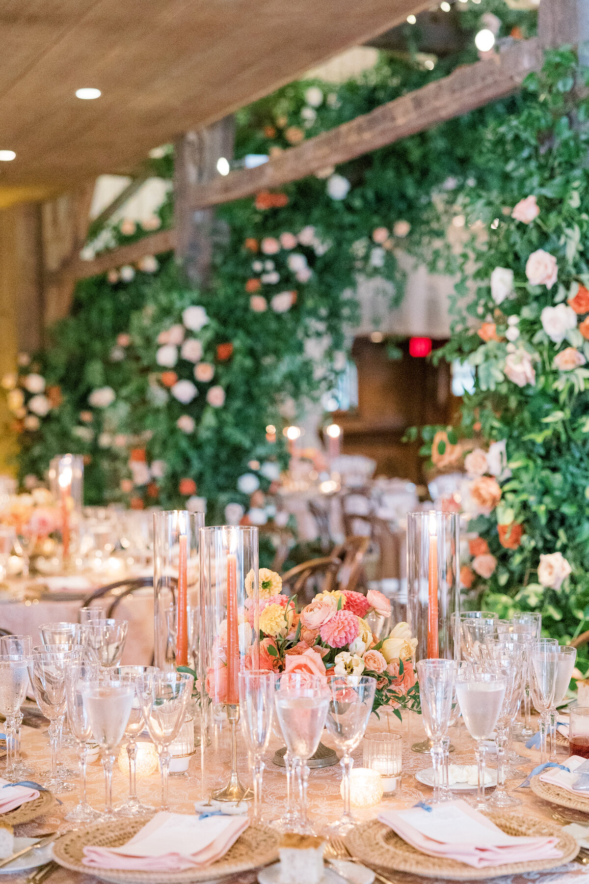 peach-blue-wedding-table-menus