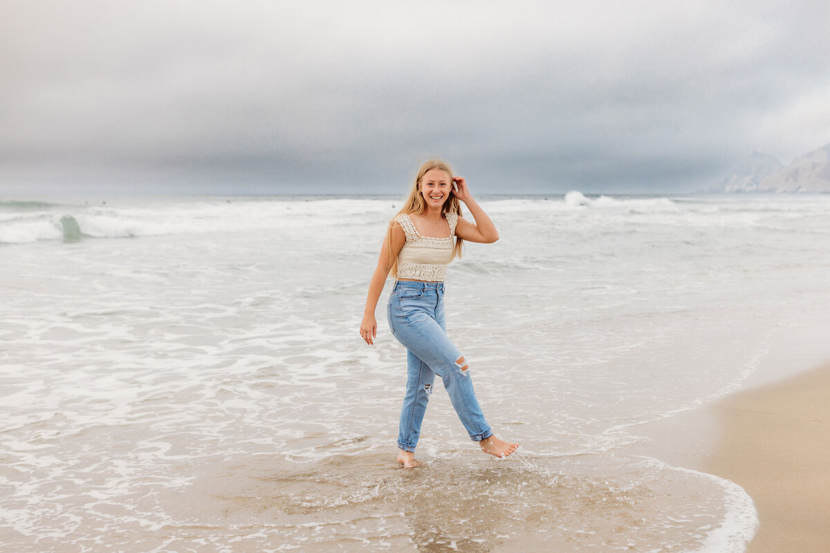 beach senior shoot