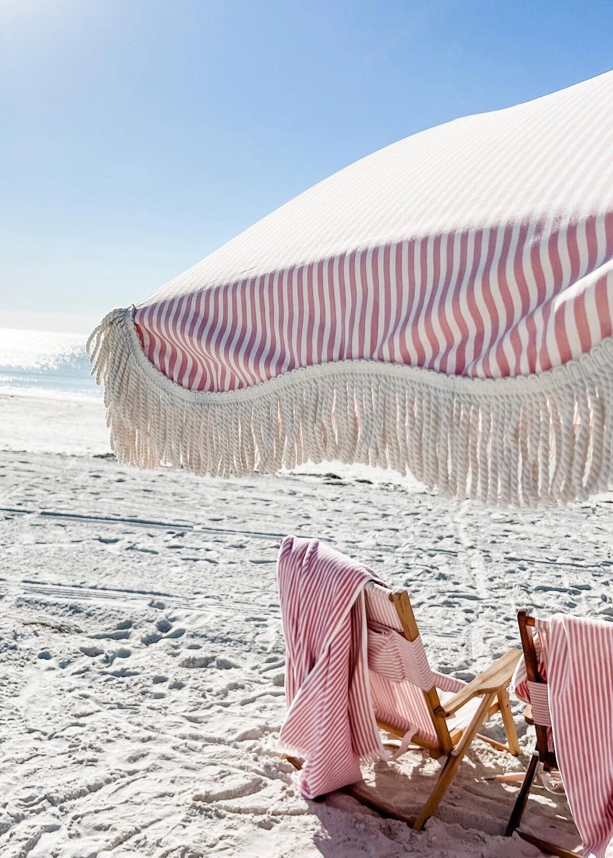 Pink-white-striped-beach-umbrella