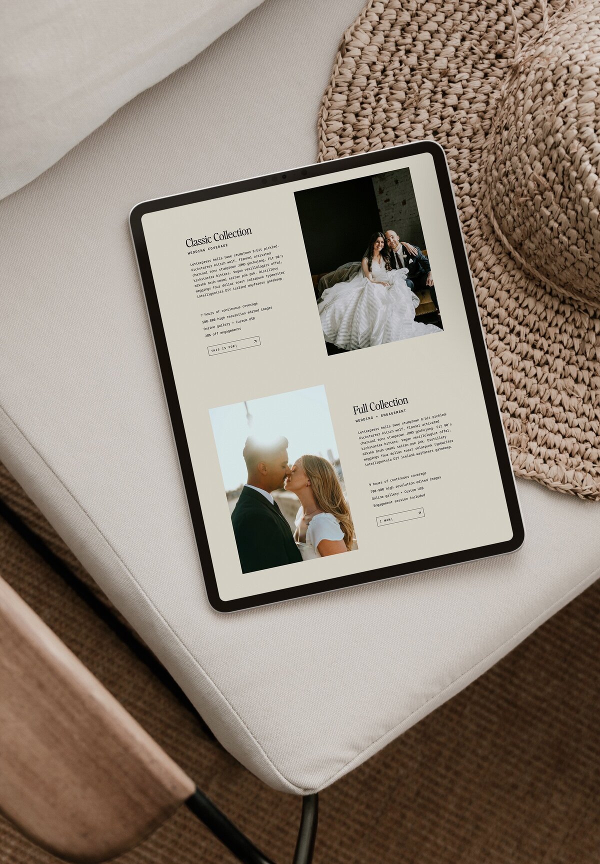 Oakley Boho Modern Artistic Showit Website Template for Photographers3