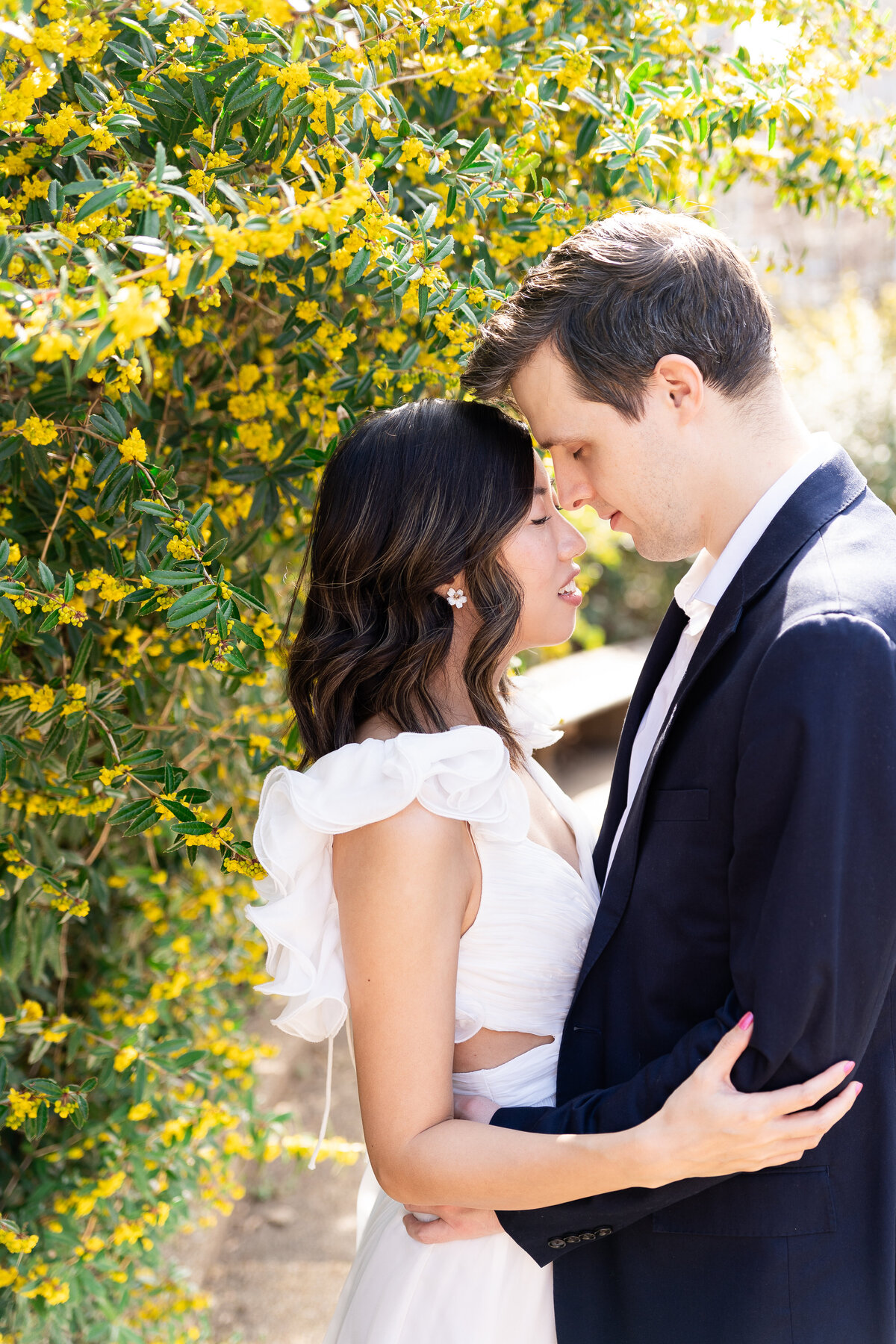 classic D.C. engagement session with timeless editorial styling