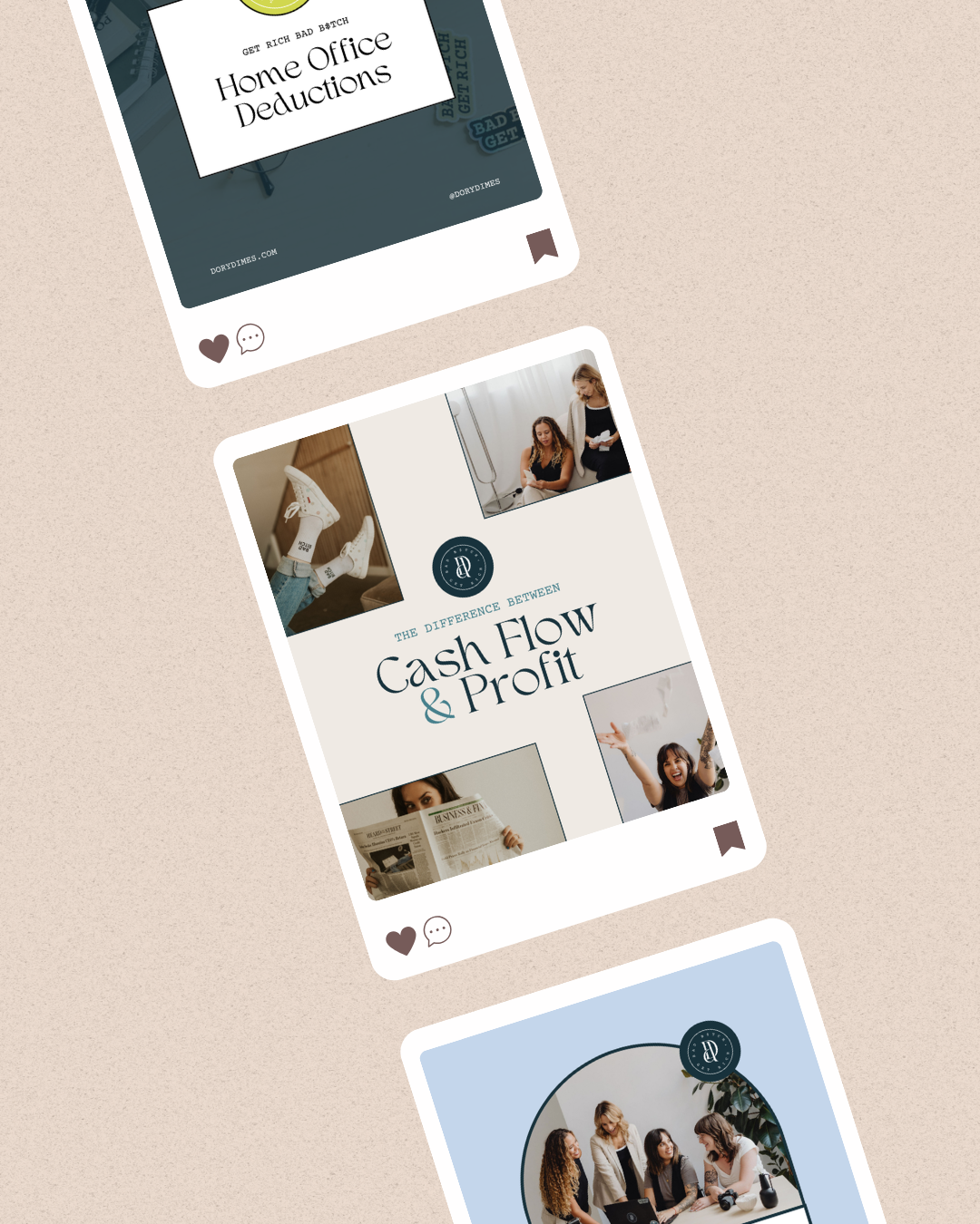 Custom Canva template mockup for bookkeeping business