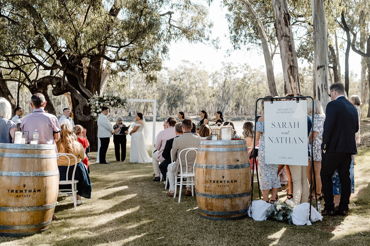 Wedding at Trentham Estate Winery Mildura Wedding. Mildura Wedding photographer