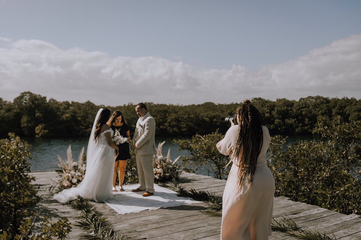 Ambar + Alejandro capture a destination elopement wedding at Nativus Tulum in Mexico