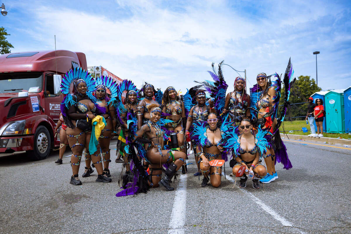 Photos of Masqueraders from Toronto Carnival 2023 - Sunlime Mas Band - Medium Band of The Year 2023-110