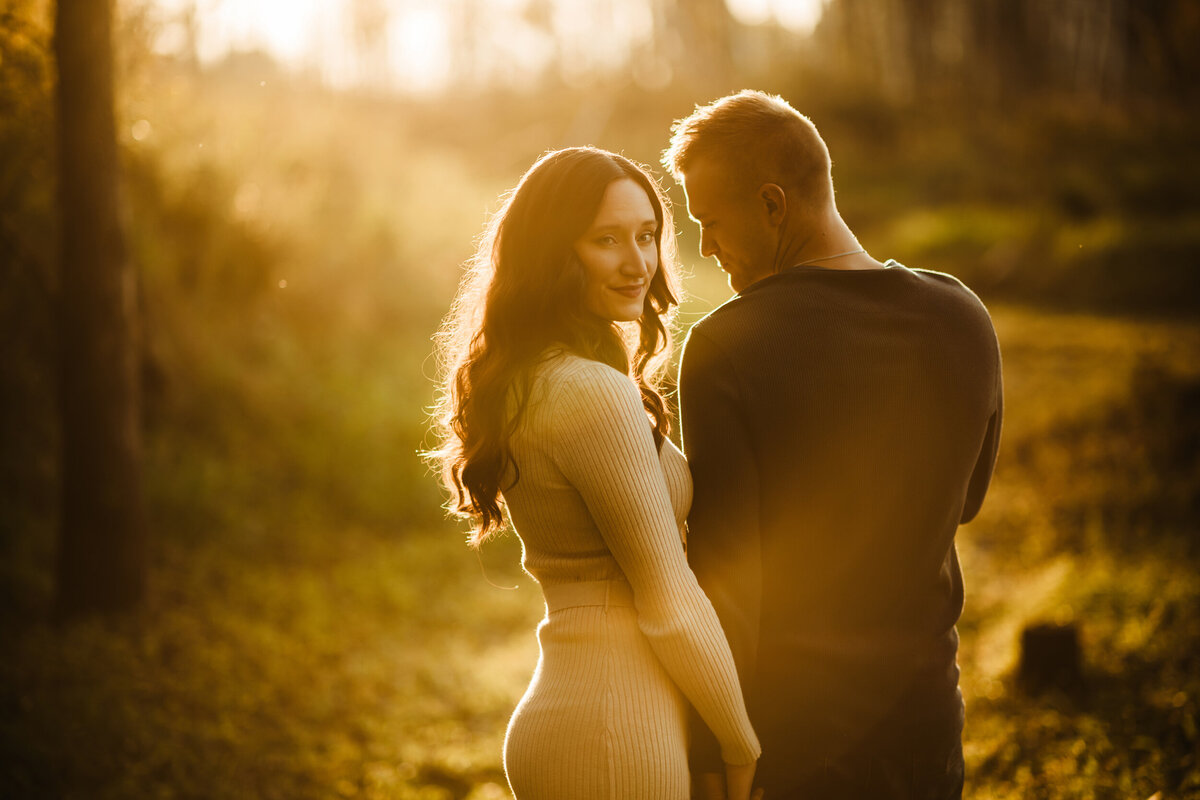 romantic engagement session