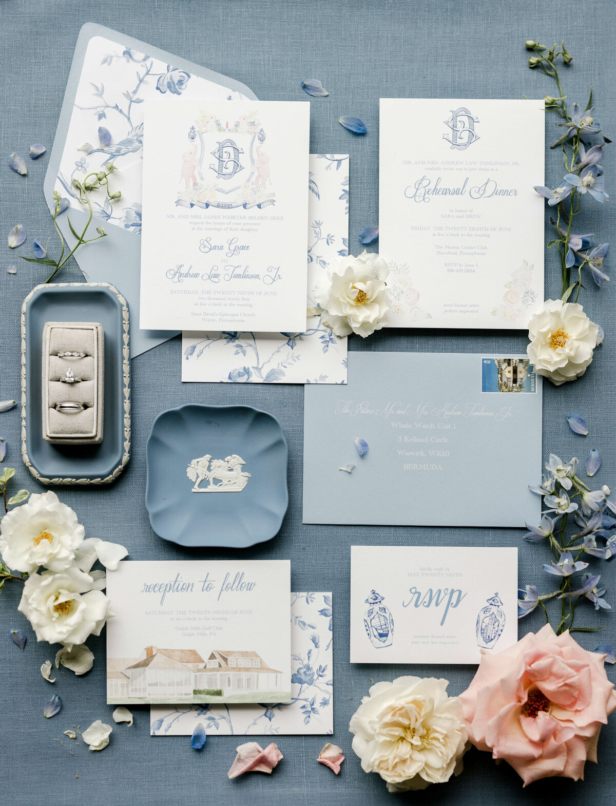 blue-watercolor-floral-wedding-stationery-suite-invitations