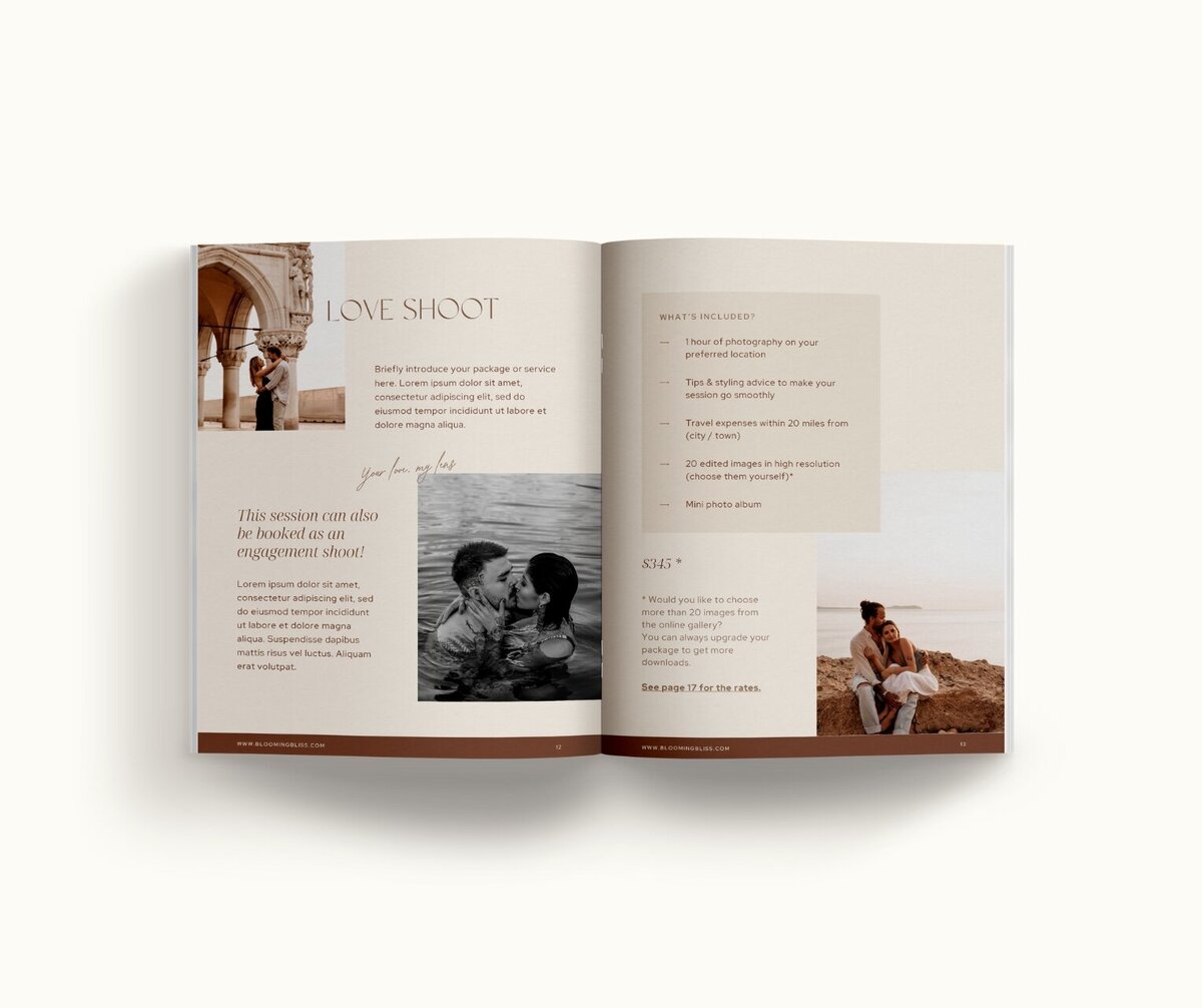 Canva minimal pricing guide for photographers Blooming Bliss 8