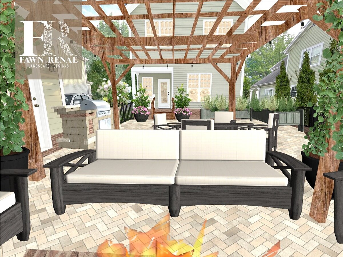 CLARK back patio design