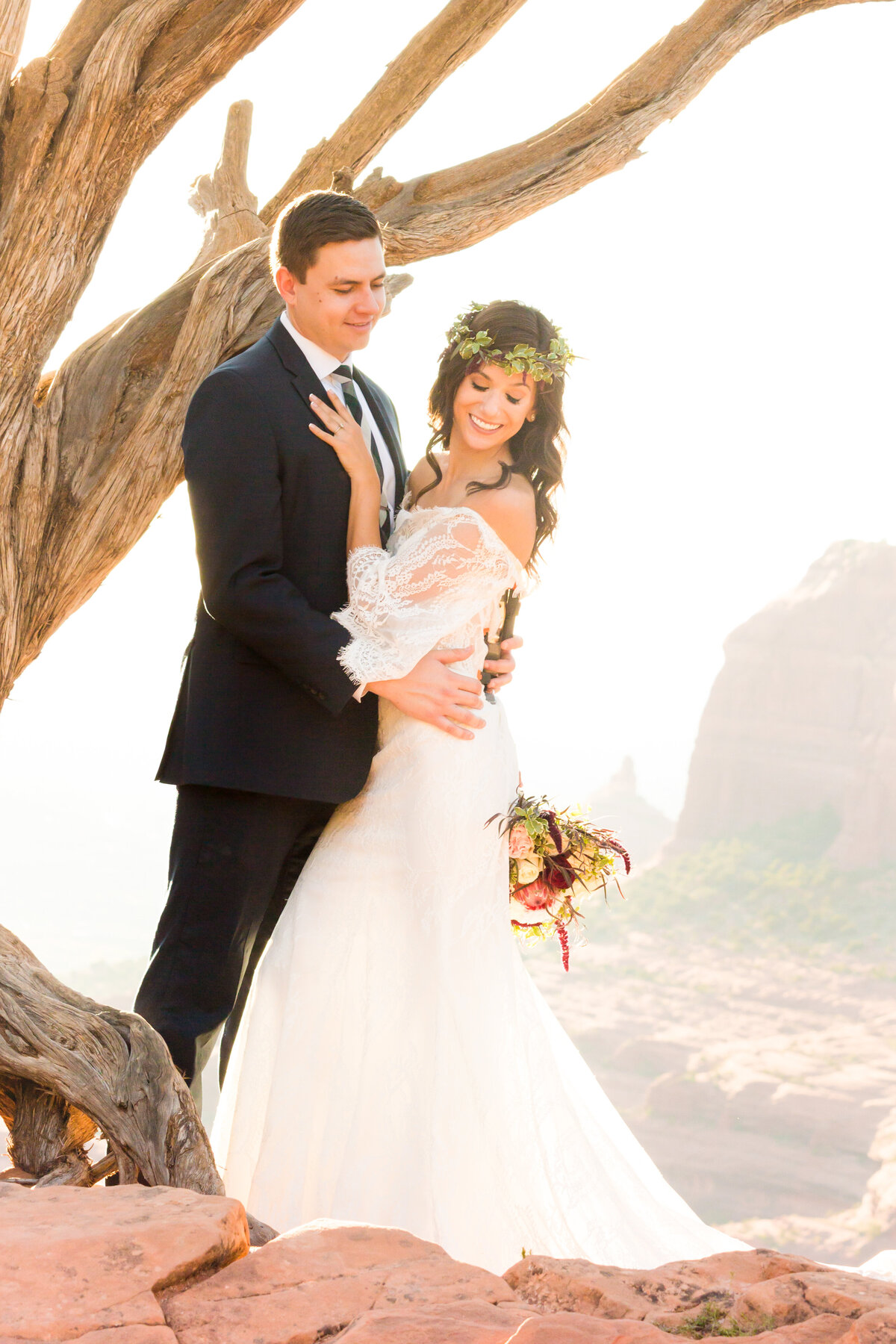 Wedding Couple Portraits - Sedona, Arizona - Bayley Jordan Photography