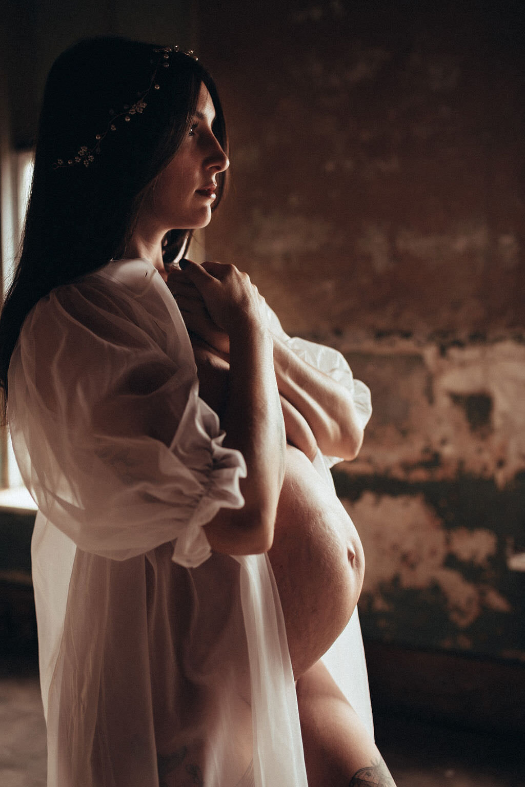 pregnant woman posing