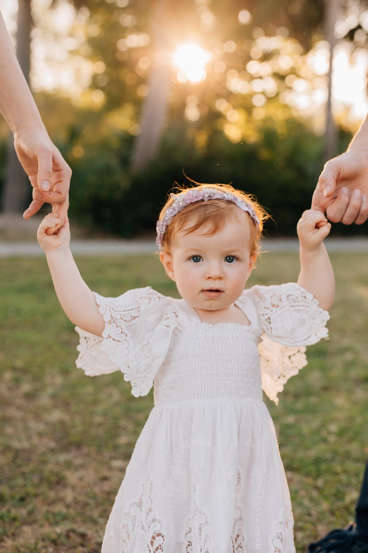 family photos at kissimmee lakefront park