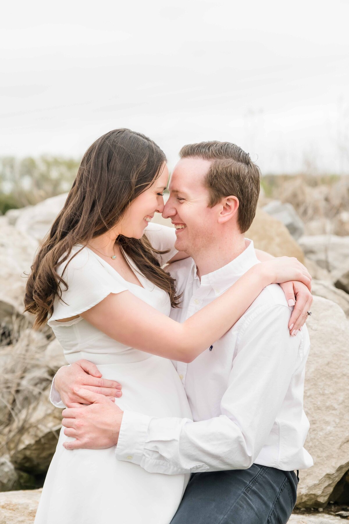 Engagement Couple at Strawberry Hill Farms in Columbia Missouri