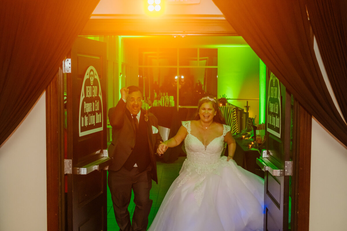 37 - St. Petersburg Halloween Wedding Bride & Groom Introduction - Tampa Bay Wedding Planner