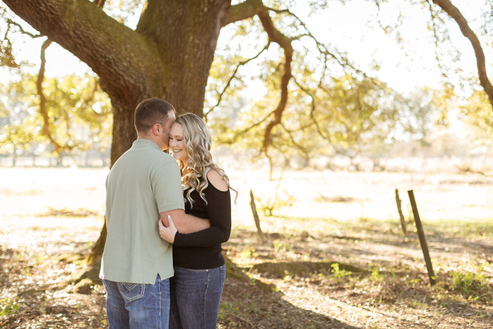 Outdoor engagement session photo of Jenna and Brandon Morris.