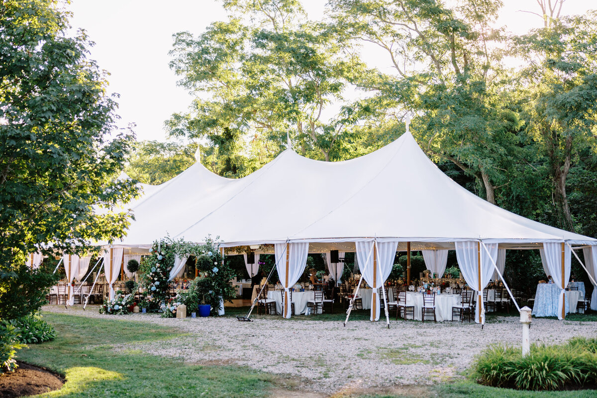 tent wedding reception