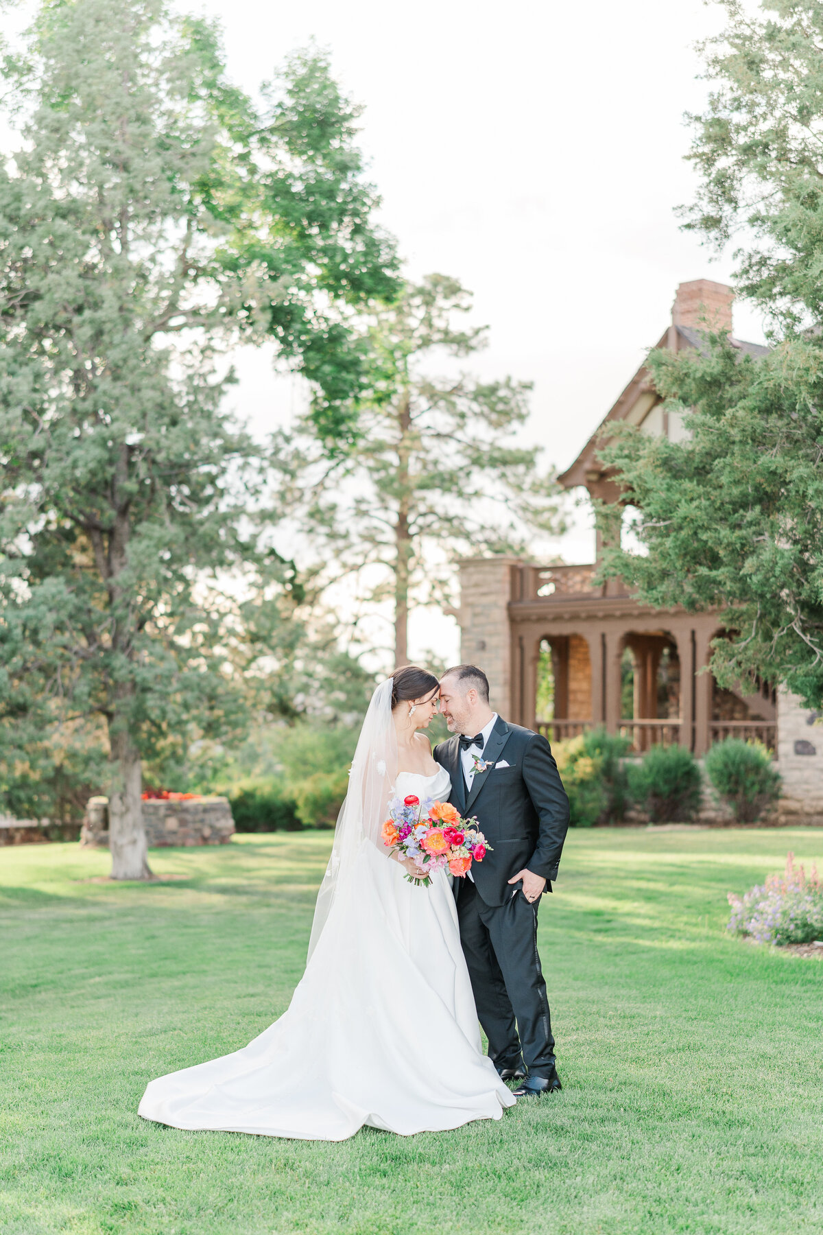 Highlands Ranch Mansion Historic Summer Garden Wedding Dusty Blue Elena Spraguer Photography 0277