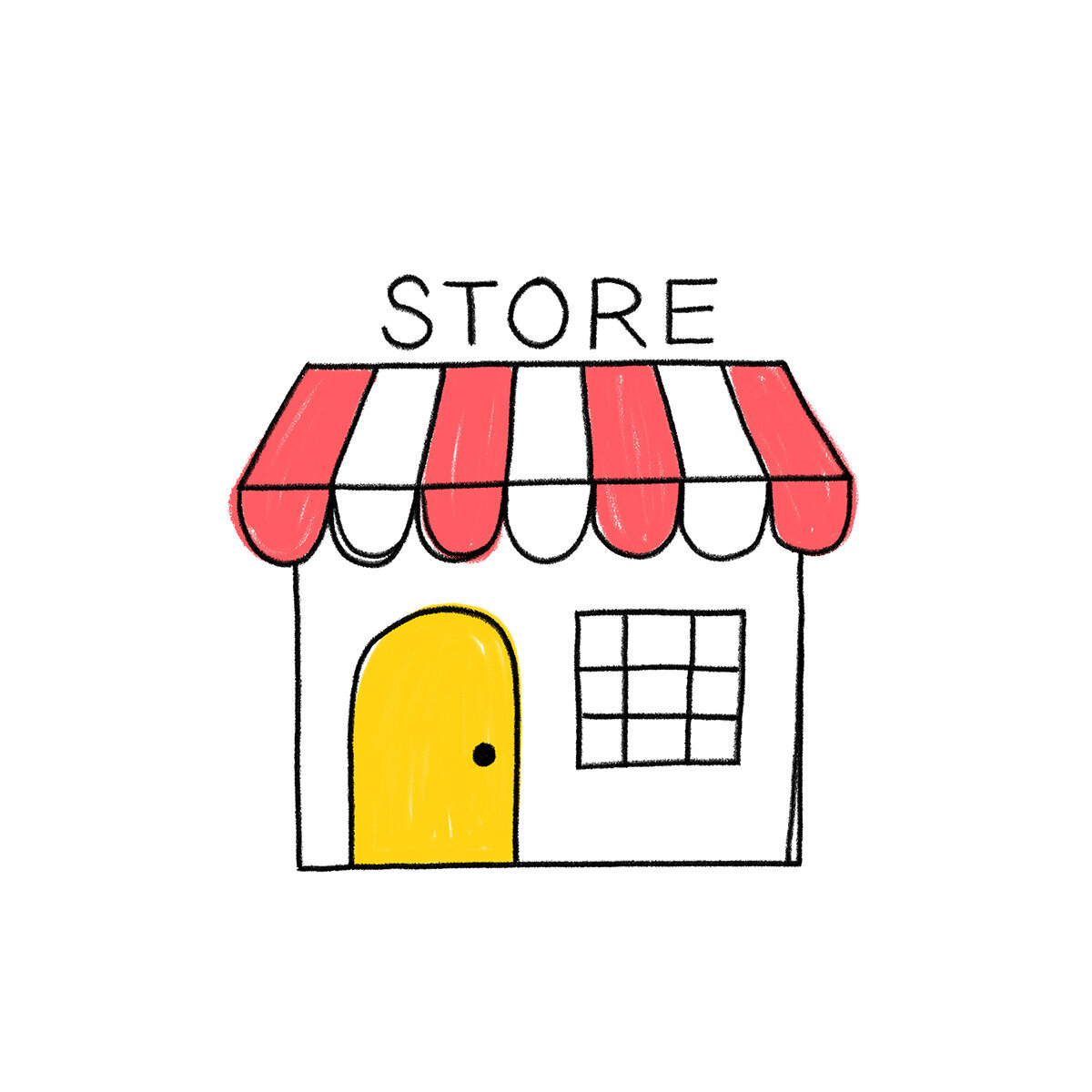 Argeweb icoon store - illustratieve huisstijl - cracco illustration