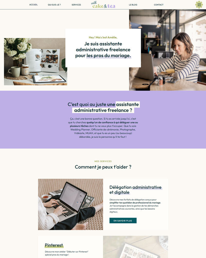Site assistante administrative