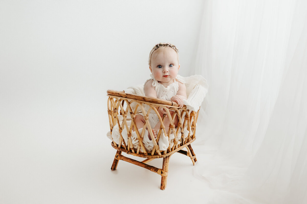 baby photos in bright and airy photography studio loveland colorado