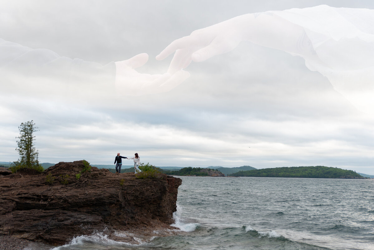 lake superior michigan wedding and elopement photographer, destination wedding photographer