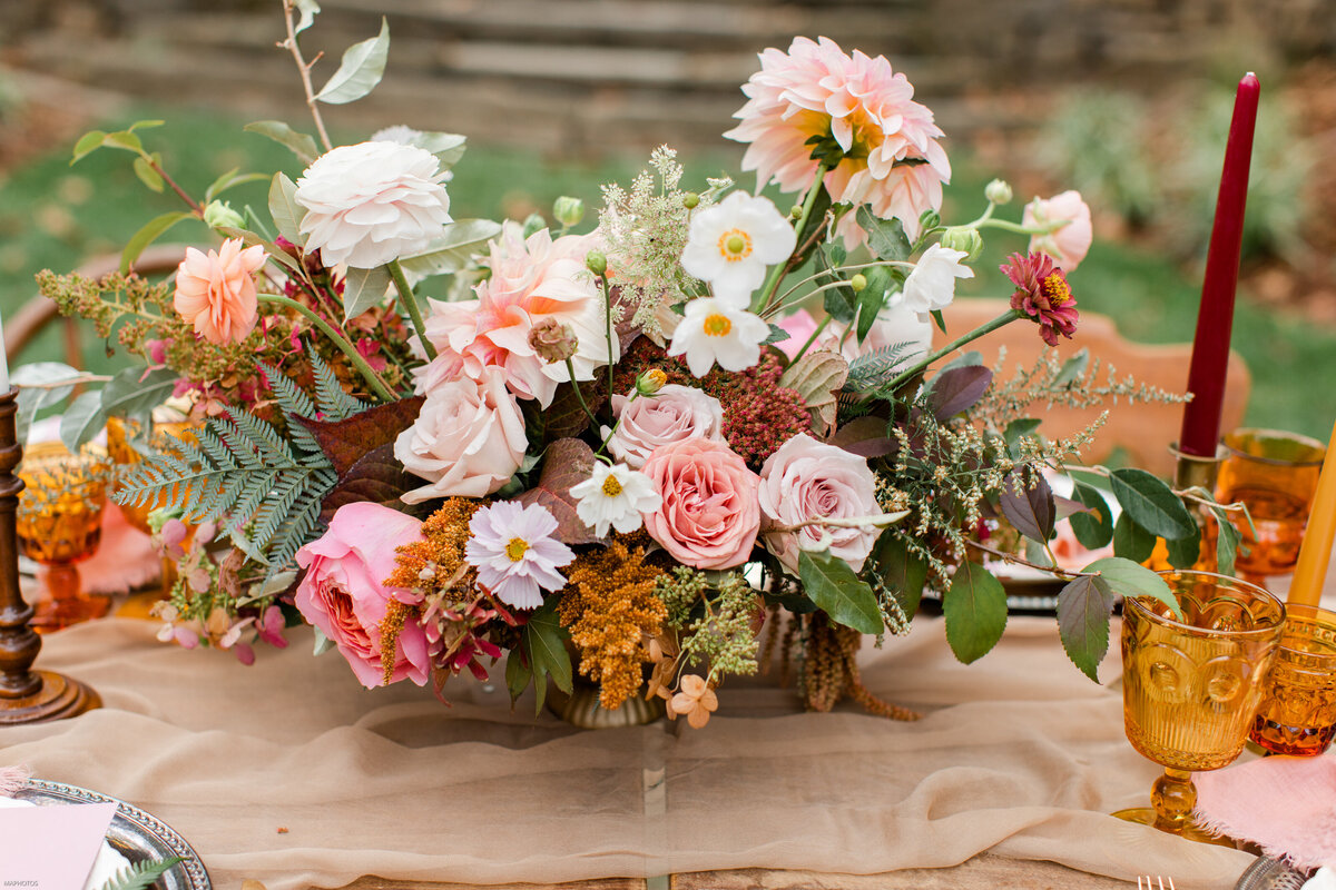 10 - Dusty Fall Editorial Centerpiece
