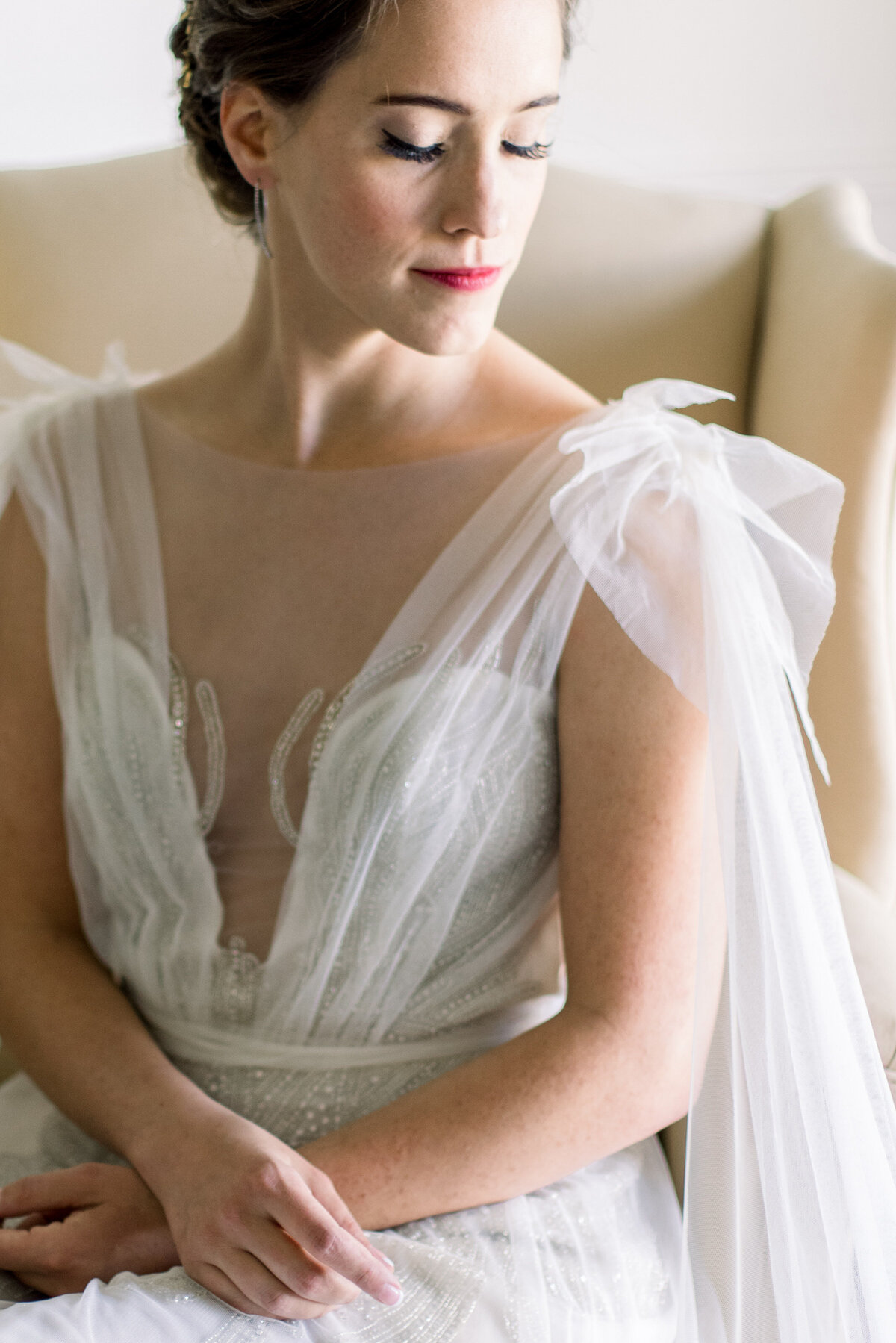 A bride looking forward to her Sarasota Ritz Carlton Wedding