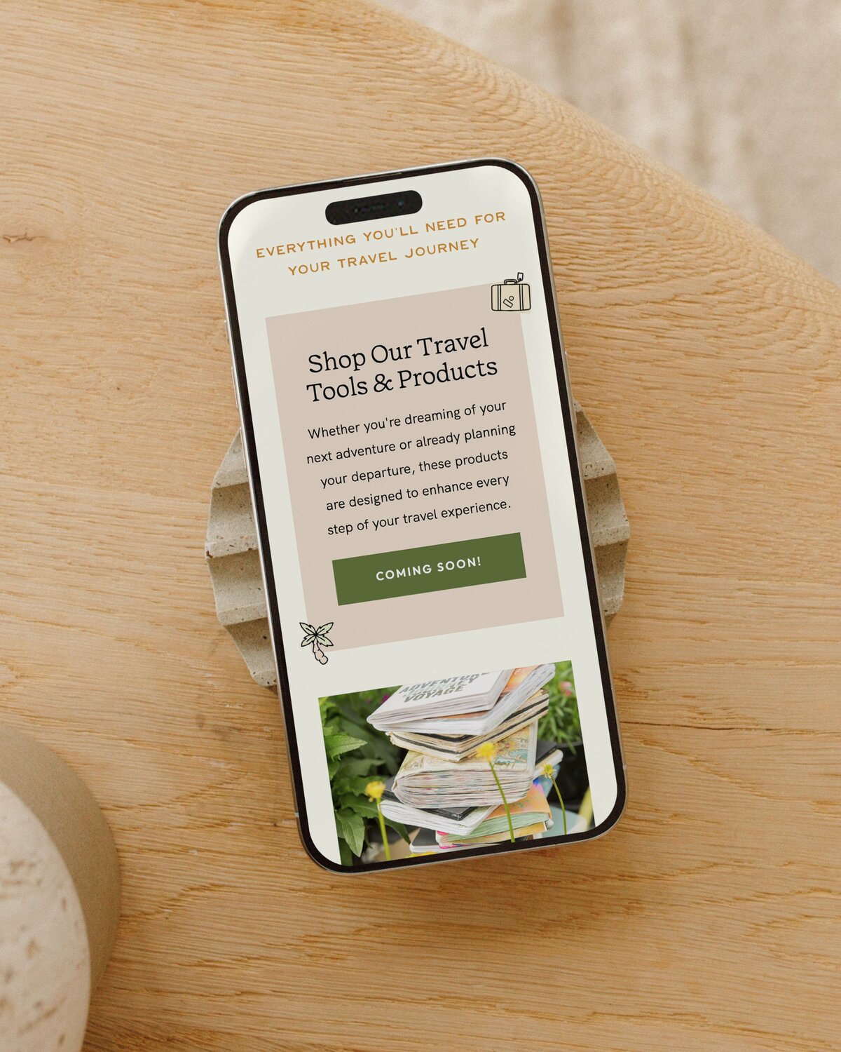 Custom Showit Landing Page for Travel Business