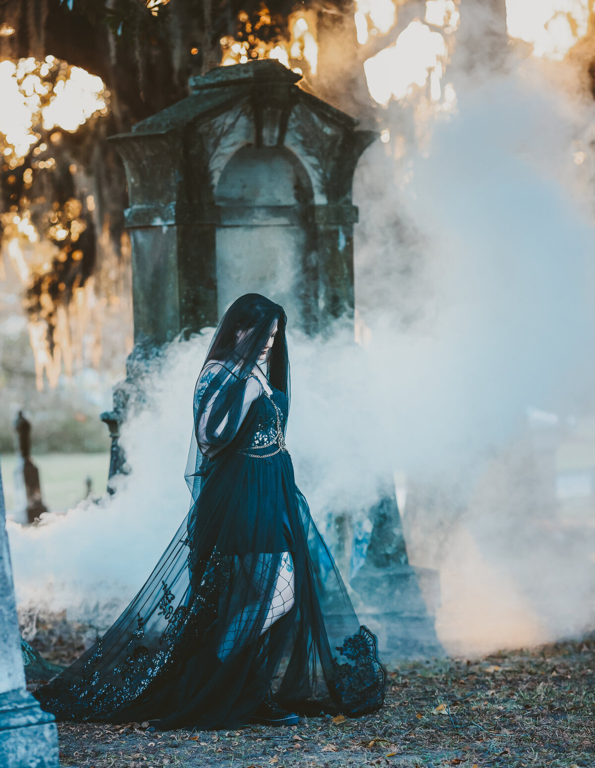 savannah-glamour-moody-cemetery-smokey-portrait-02