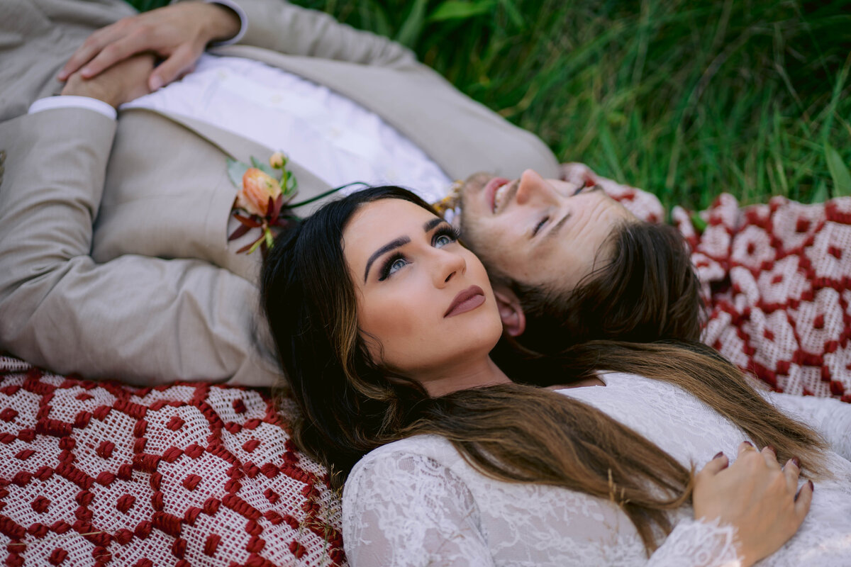 couple in grass