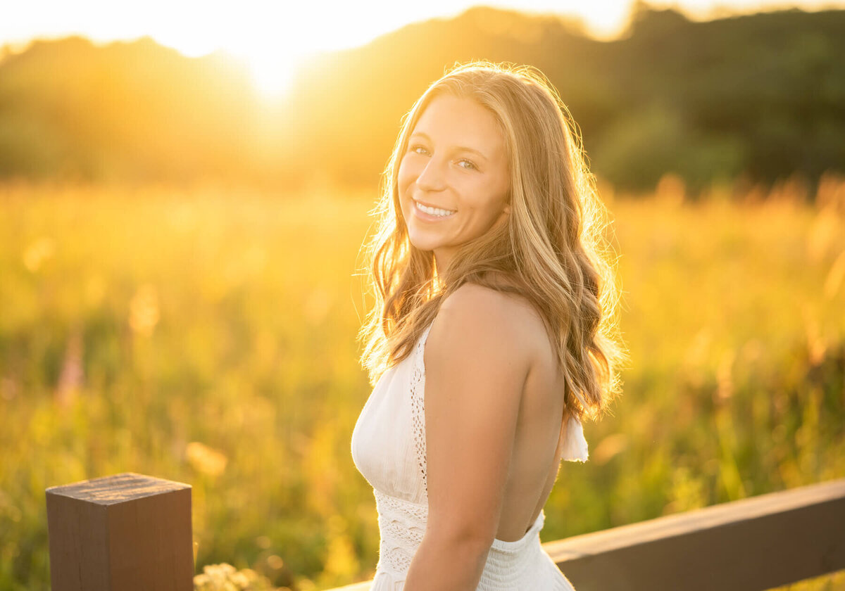 Golden hour senior photo