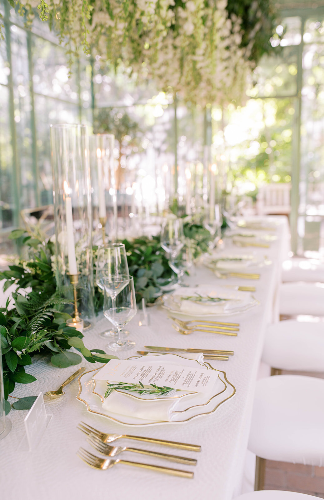 Garden table design for wedding