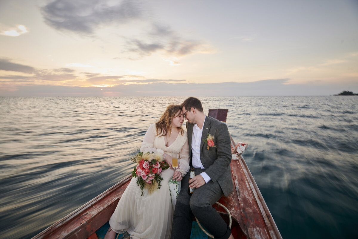 Jessica + Alex Koh Tao Thailand Beach Wedding (24)