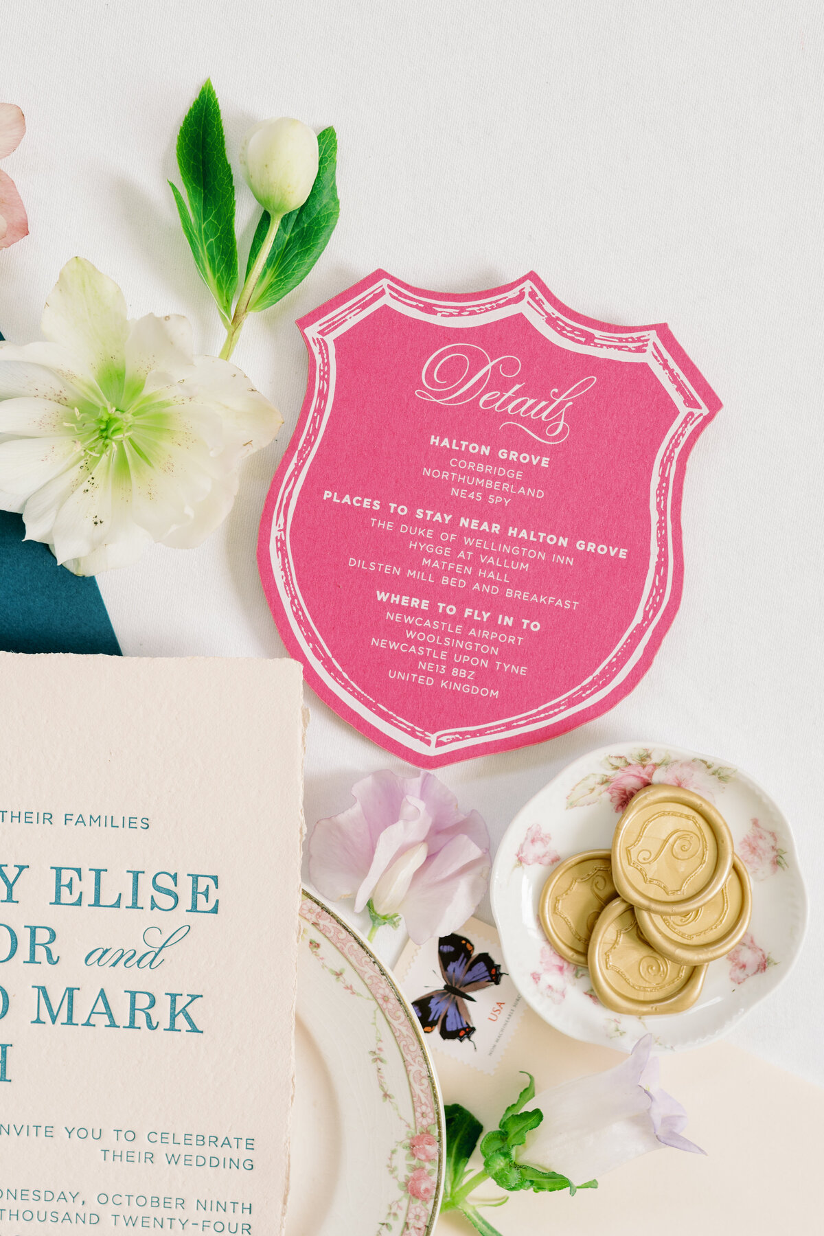 Handmade paper wedding invitations Atlanta