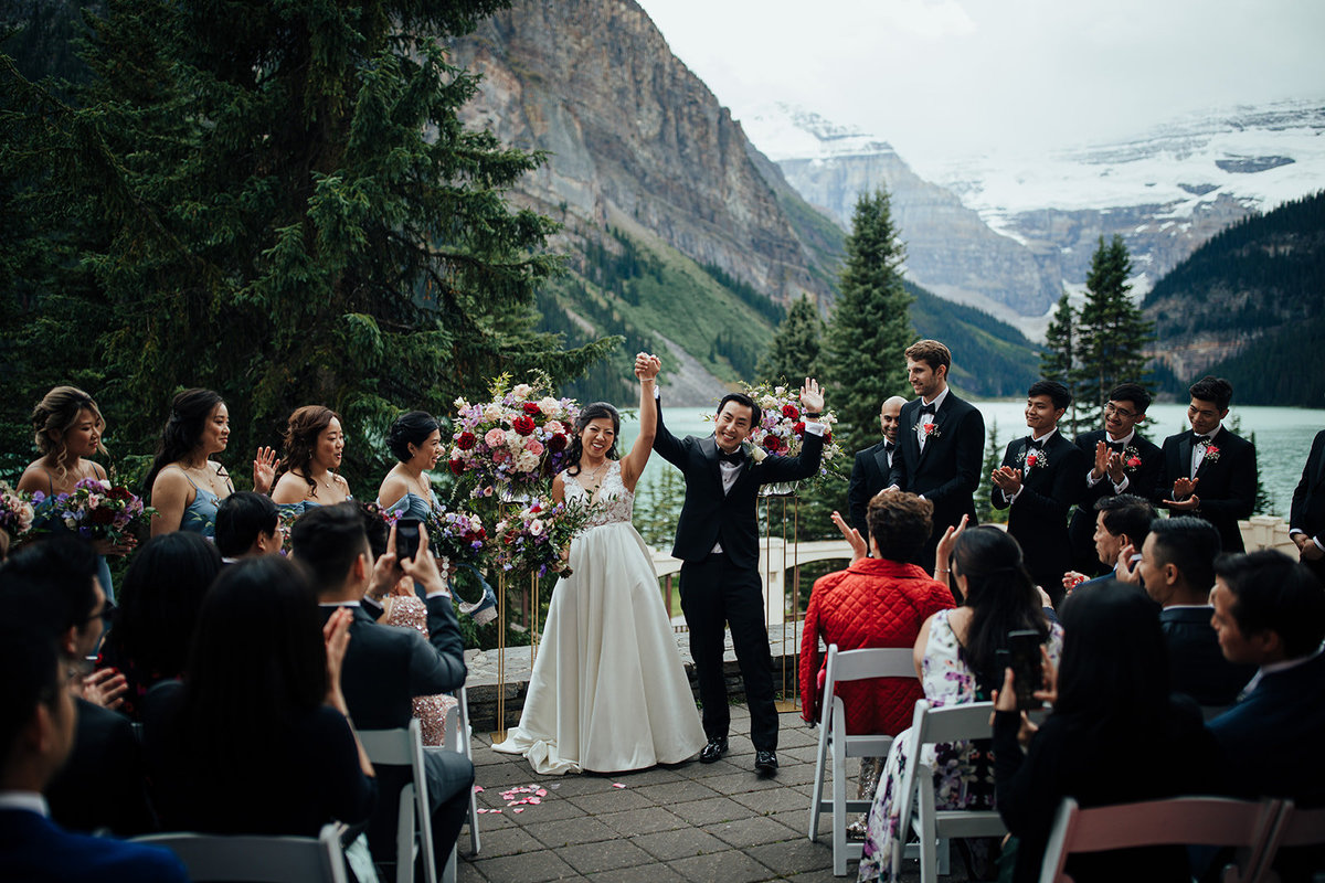 Fairmont Chateau Lake Louise Summer Wedding at Lakeview Terrace